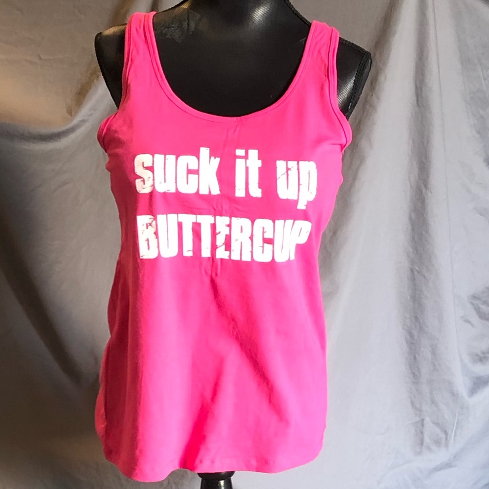 Pink workout tank
